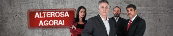 Imagem do programa Alterosa Agora com apresentador Álvaro Damião e sua equipe